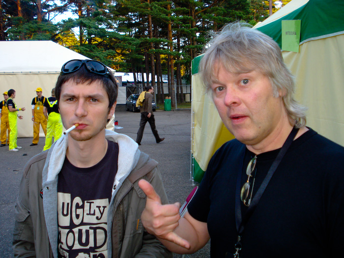 Ar vienu aci iekš <em>Positivus AB 2008</em> festivāla1