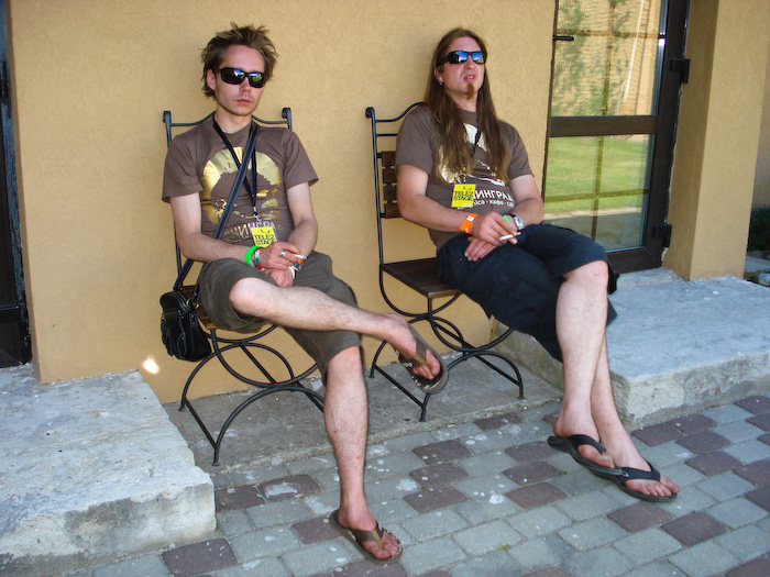 Ar vienu aci iekš <em>Positivus AB 2008</em> festivāla3