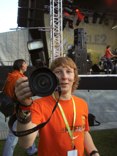 Ar vienu aci iekš <em>Positivus AB 2008</em> festivāla7
